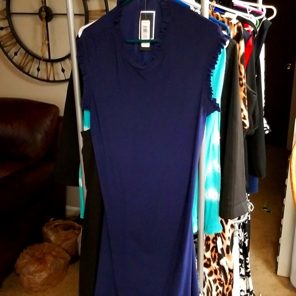 NWT Navy Midi Dress